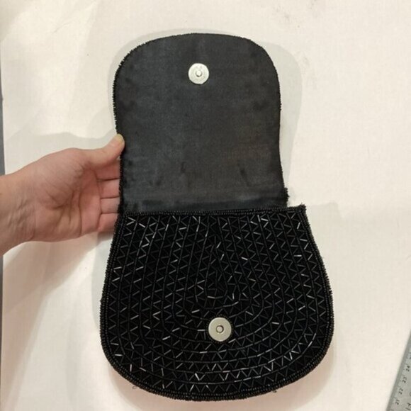 Black Beaded Clutch - Picture 10 of 12